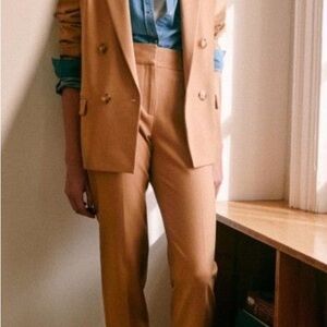 Women's Camel Cropped Trouser